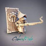 Haneboshi, Hanzaki Salamander Gunner - Single Roleplaying Miniature for D&D or Pathfinder - 32mm Scale Resin 3D Print - Cobramode - Gootzy Gaming