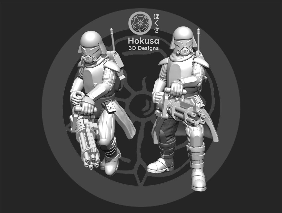 Harsh Weather Heavy Sentry Clone - Single Miniature - SW Legion Compatible (38-40mm tall) Resin Multi-Piece 3D Print - Hokusa Designs - Gootzy Gaming