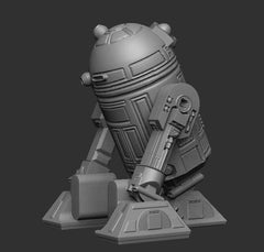 Helpful R2 Astro - drone Miniature - SW Legion Compatible Resin 3D Print - Dark Fire Designs - Gootzy Gaming