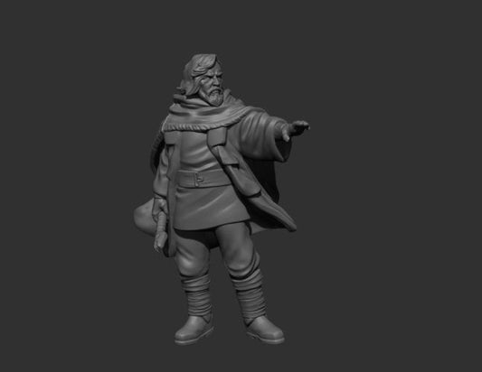 Hermit Master (Rod Wielding Variant) - SW Legion Compatible (38 - 40mm tall) Resin 3D Print - Skullforge Studios - Gootzy Gaming