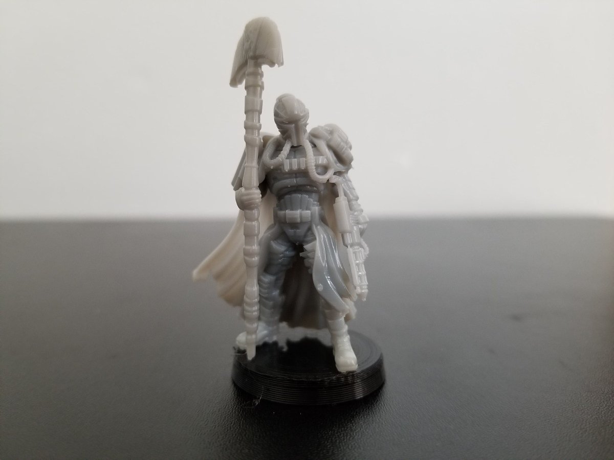 Heroic Mando Warchief Miniature - SW Legion Compatible (38 - 40mm tall) Resin 3D Print - Dark Fire Designs - Gootzy Gaming