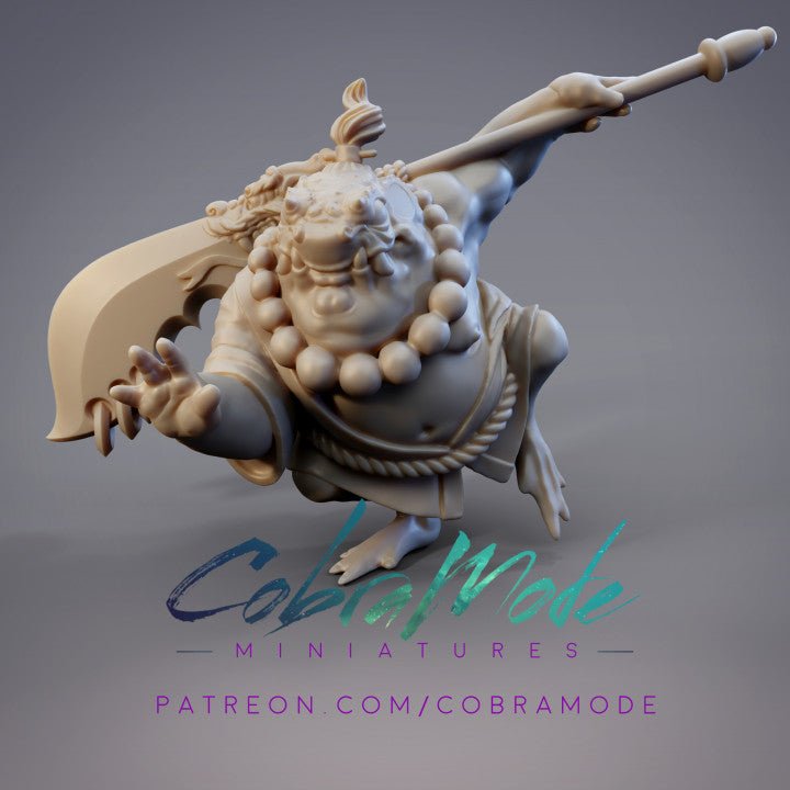 Hikimoto, Hikiga Bruiser - Single Roleplaying Miniature for D&D or Pathfinder - 32mm Scale Resin 3D Print - Cobramode - Gootzy Gaming