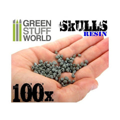 Humanoid Skulls - Unpainted Cast Resin Decoration Kit - Green Stuff World - Gootzy Gaming