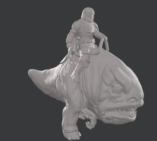 Huntsman on Force Horse Miniature - SW Legion Compatible (38 - 40mm tall) Multi - Piece Resin 3D Print - Skullforge Studios - Gootzy Gaming