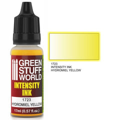 Hydromiel Yellow Intensity Ink - Acrylic Ink - Green Stuff World - 17 mL Dropper Bottle - Gootzy Gaming