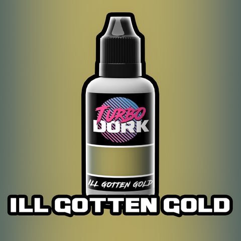 Ill Gotten Gold - Gold Metallic Paint - TurboDork - 20 mL Dropper Bottle (Discontinued Color) - Gootzy Gaming