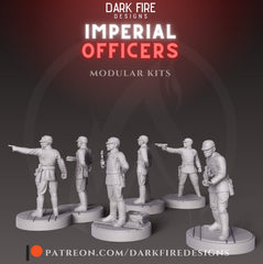 Imperial Commanding Officers - SW Legion Compatible Miniature (38-40mm tall) High Quality 8k Resin 3D Print - Dark Fire Designs - Gootzy Gaming