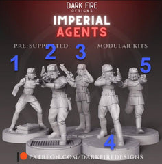 Imperial Field Occupation Single Agent - SW Legion Compatible Miniature (38 - 40mm tall) High Quality 8k Resin 3D Print - Dark Fire Designs - Gootzy Gaming