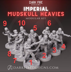 Imperial Mudskull Heavy Weapon Trooper - SW Legion Compatible Miniature (38 - 40mm tall) High Quality 8k Resin 3D Print - Dark Fire Designs - Gootzy Gaming