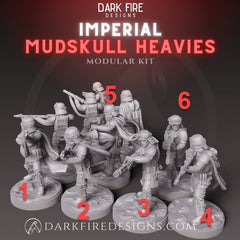 Imperial Mudskull Heavy Weapon Trooper - SW Legion Compatible Miniature (38 - 40mm tall) High Quality 8k Resin 3D Print - Dark Fire Designs - Gootzy Gaming