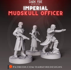 Imperial Mudskull Officer - SW Legion Compatible Miniature (38 - 40mm tall) High Quality 8k Resin 3D Print - Dark Fire Designs - Gootzy Gaming