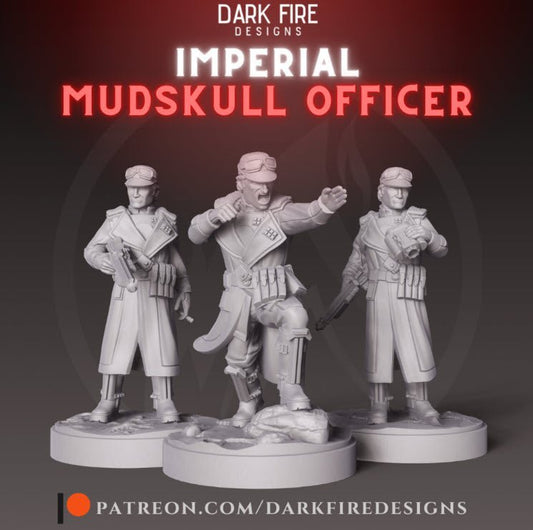 Imperial Mudskull Officer - SW Legion Compatible Miniature (38 - 40mm tall) High Quality 8k Resin 3D Print - Dark Fire Designs - Gootzy Gaming