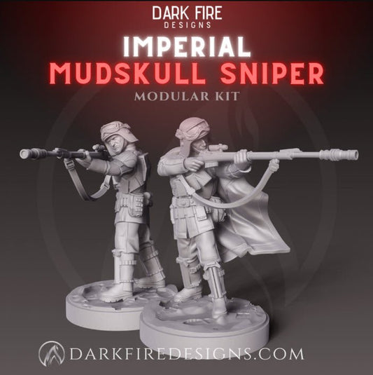 Imperial Mudskull Sniper - SW Legion Compatible Miniature (38-40mm tall) High Quality 8k Resin 3D Print - Dark Fire Designs - Gootzy Gaming