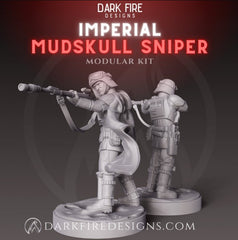Imperial Mudskull Sniper - SW Legion Compatible Miniature (38 - 40mm tall) High Quality 8k Resin 3D Print - Dark Fire Designs - Gootzy Gaming