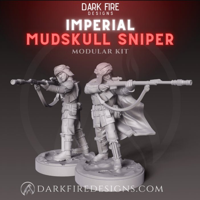 Imperial Mudskull Sniper - SW Legion Compatible Miniature (38 - 40mm tall) High Quality 8k Resin 3D Print - Dark Fire Designs - Gootzy Gaming