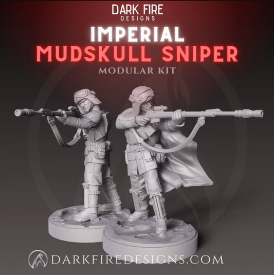 Imperial Mudskull Sniper - SW Legion Compatible Miniature (38 - 40mm tall) High Quality 8k Resin 3D Print - Dark Fire Designs - Gootzy Gaming
