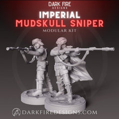 Imperial Mudskull Sniper - SW Legion Compatible Miniature (38 - 40mm tall) High Quality 8k Resin 3D Print - Dark Fire Designs - Gootzy Gaming