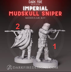 Imperial Mudskull Sniper - SW Legion Compatible Miniature (38 - 40mm tall) High Quality 8k Resin 3D Print - Dark Fire Designs - Gootzy Gaming