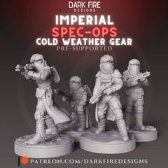 Imperial Spec Ops Cold Weather Squad - SW Legion Compatible (38 - 40mm tall) Multi - Piece High Quality 8k Resin 3D Print - Dark Fire Designs - Gootzy Gaming