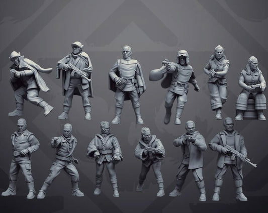 Infiltration Shepard Insurgents - SW Legion Compatible Miniature (38 - 40mm tall) High Quality 8k Resin 3D Print - Skullforge Studios - Gootzy Gaming