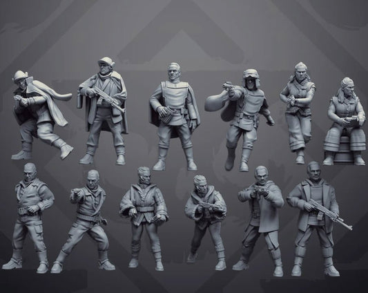 Infiltration Shepard Insurgents - SW Legion Compatible Miniature (38-40mm tall) High Quality 8k Resin 3D Print - Skullforge Studios - Gootzy Gaming