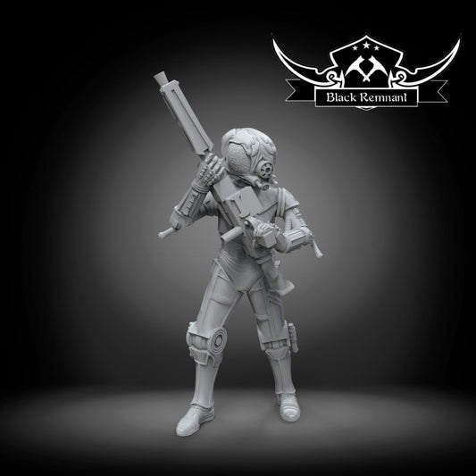 Insectoid Bounty Hunter Miniature - SW Legion Compatible (38-40mm tall) Multi-Piece Resin 3D Print - Black Remnant - Gootzy Gaming