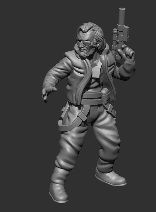 Insurgent Commander Dell Tarn Miniature - SW Legion Compatible (38 - 40mm tall) Resin 3D Print - Skullforge Studios - Gootzy Gaming
