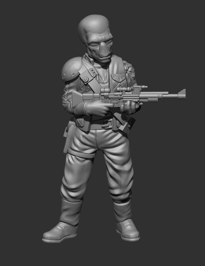 Insurgent Cynical Leader Miniature - SW Legion Compatible (38-40mm tall) Resin 3D Print - Skullforge Studios - Gootzy Gaming