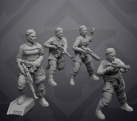 Insurgent Defector Commander - Single Miniature - SW Legion Compatible (38 - 40mm tall) Resin 3D Print - Skullforge Studios - Gootzy Gaming