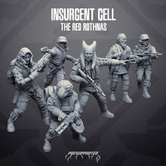 Insurgent Elite Special Ops Team: Red Rothnas- SW Legion Compatible Miniature (38-40mm tall) High Quality 8k Resin 3D Print - Skullforge Studios - Gootzy Gaming