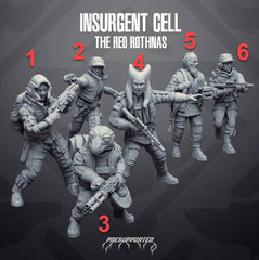 Insurgent Elite Special Ops Team: Red Rothnas- SW Legion Compatible Miniature (38-40mm tall) High Quality 8k Resin 3D Print - Skullforge Studios - Gootzy Gaming