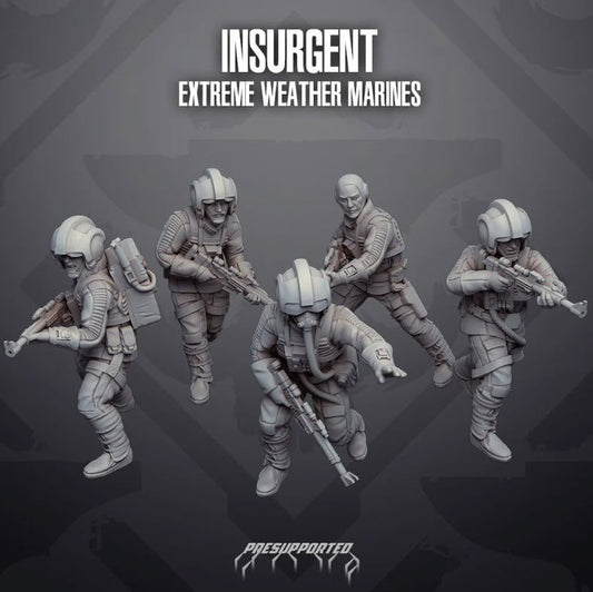 Insurgent Extreme Weather Marine Pilots - SW Legion Compatible Miniature (38 - 40mm tall) High Quality 8k Resin 3D Print - Skullforge Studios - Gootzy Gaming