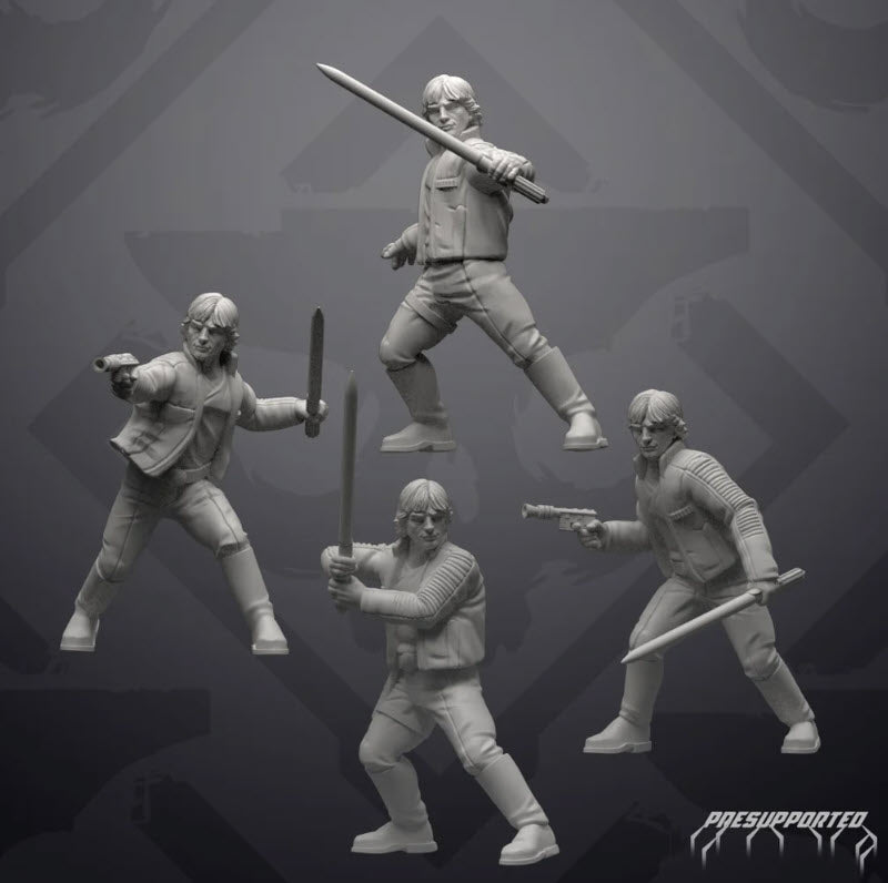 Insurgent Gold Jacket Commander Miniature - SW Legion Compatible (38 - 40mm tall) Resin 3D Print - Skullforge Studios - Gootzy Gaming