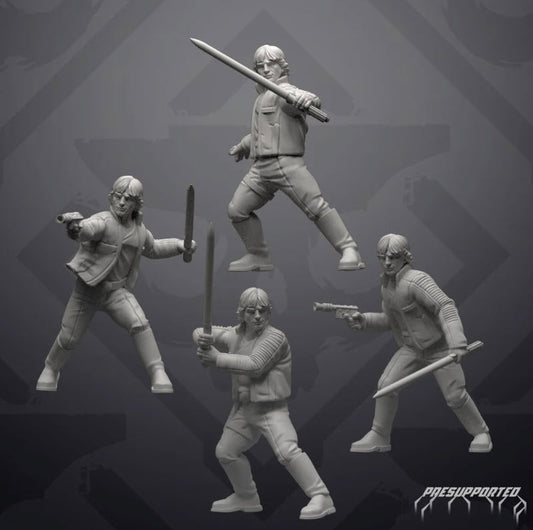 Insurgent Gold Jacket Commander Miniature - SW Legion Compatible (38 - 40mm tall) Resin 3D Print - Skullforge Studios - Gootzy Gaming