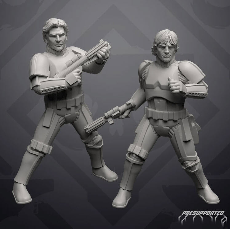 Insurgent Hero Undercover Rescue Crew - Single Miniature - SW Legion Compatible (38 - 40mm tall) Resin 3D Print - Skullforge Studios - Gootzy Gaming