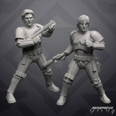 Insurgent Hero Undercover Rescue Crew - Single Miniature - SW Legion Compatible (38 - 40mm tall) Resin 3D Print - Skullforge Studios - Gootzy Gaming