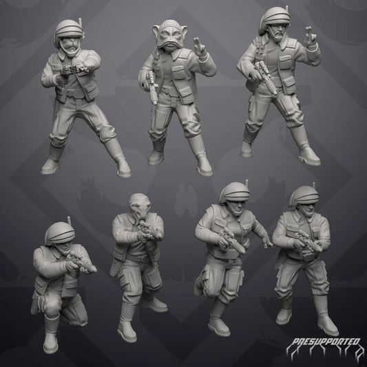 Insurgent Naval Basic Trooper - Single Miniature - SW Legion Compatible (38 - 40mm tall) Resin 3D Print - Skullforge Studios - Gootzy Gaming