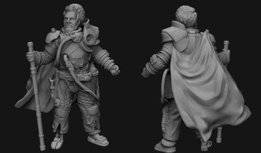 Insurgent Partisan Zealot Leader Miniature - SW Legion Compatible (38 - 40mm tall) Resin 3D Print - Skullforge Studios - Gootzy Gaming