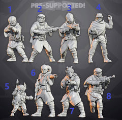 Insurgent Recon Squad - Single Miniature - SW Legion Compatible (38 - 40mm tall) Resin 3D Print - Skullforge Studios - Gootzy Gaming