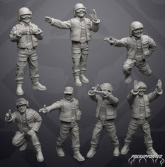 Insurgent Tarmac and Hangar Crew - Single Miniature - SW Legion Compatible (38 - 40mm tall) Resin 3D Print - Skullforge Studios - Gootzy Gaming