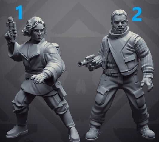Insurgent Transport Agents - Single Miniature - SW Legion Compatible (38 - 40mm tall) Resin 3D Print - Skullforge Studios - Gootzy Gaming
