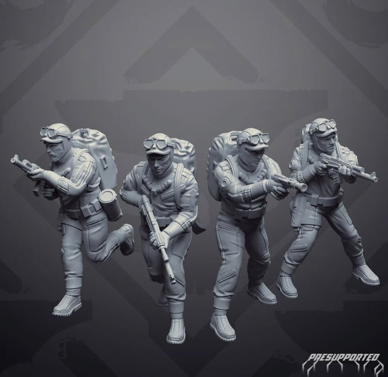 Insurgent Wetworks Marine Operatives - SW Legion Compatible Miniature (38-40mm tall) High Quality 8k Resin 3D Print - Skullforge Studios - Gootzy Gaming