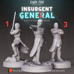Insurgent Wizard General - SW Legion Compatible Miniature (38 - 40mm tall) High Quality 8k Resin 3D Print - Dark Fire Designs - Gootzy Gaming