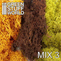 Island Moss - Yellow/Brown/Orange Mix - Green Stuff World - 1.8 oz bag - Gootzy Gaming