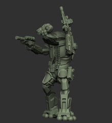 Ithorian Gunslinger Smuggler Miniature - SW Legion Compatible (38 - 40mm tall) Resin 3D Print - Dark Fire Designs - Gootzy Gaming
