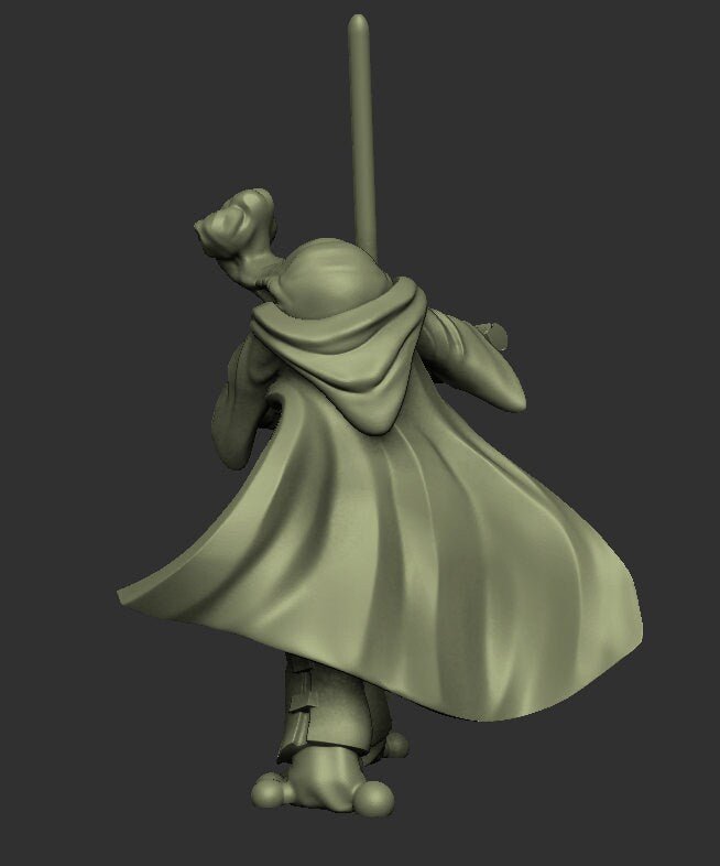 Ithorian Wizard Knight Miniature - SW Legion Compatible (38 - 40mm tall) Resin 3D Print - Dark Fire Designs - Gootzy Gaming