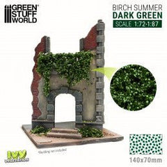 Ivy Foliage - Dark Green Birch - Small - Green Stuff World - 140 x 70mm - Gootzy Gaming