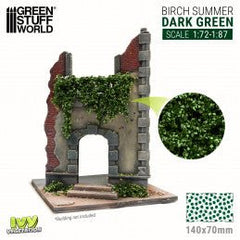 Ivy Foliage - Dark Green Birch - Small - Green Stuff World - 140 x 70mm - Gootzy Gaming