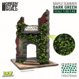 Ivy Foliage - Dark Green Maple - Large - Green Stuff World - 140 x 70mm - Gootzy Gaming