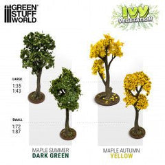 Ivy Foliage - Dark Green Maple - Large - Green Stuff World - 140 x 70mm - Gootzy Gaming